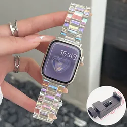 Colorful Transparent Resin Strap - 38mm 40mm 41mm (Transparent color)