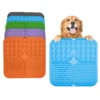 Poursweet Dog Lick Mat with Suction Cups Slow Feeders Licking Pet Anxiety Relief Cat Training for Food Yogurt Peanut Butter 6