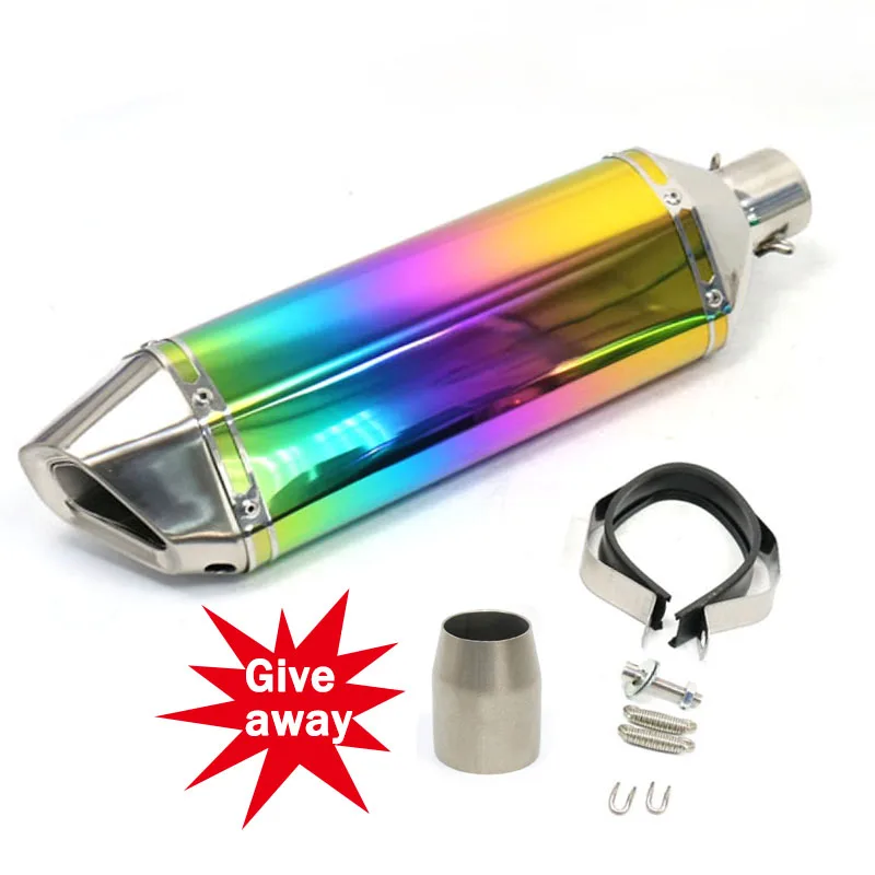 Universale 51Mm Moto Tubo Di Scarico Design Silenziatore Motocross Per R6 R3 Mt03 Mt07 Mt09 125 Cbr Yoshimura Akrapovic Db Killer
