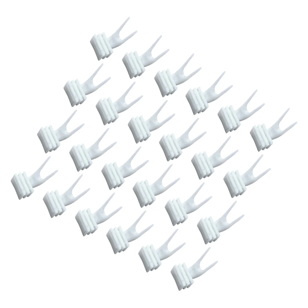 

50 шт. вилка для попугаев, овощей, птичьей клетки, маленькие пищевые вилки, пластиковые держатели для фруктов, шпажки