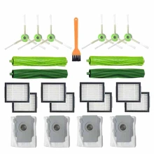 

23PCS Rolling Brush Hepa Filter Side Brush For Irobot Roomba I7 E5 E6 I Series Robot Vacuum Cleaner Replacement Spare
