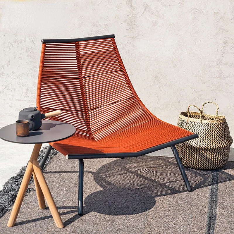 

Balcony Small Table and Chair Outdoor Courtyard Leisure Net Red Rattan Nordic Waterproof Lazy Rocking Furniture