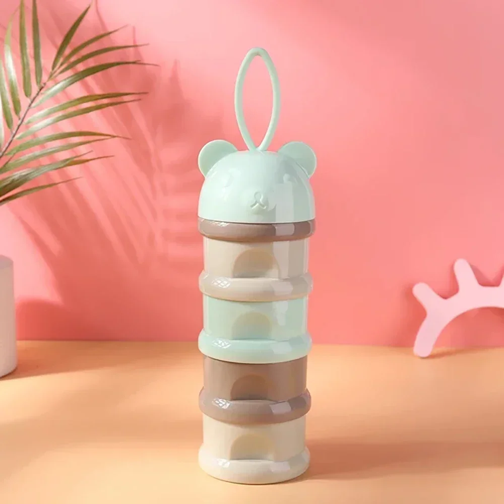 4 Grid Portable Baby Milk Powder Dispenser