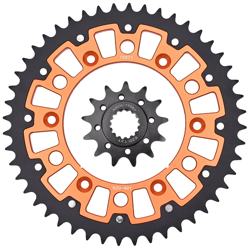 

Передняя Задняя звездочка 520, 13T, 48T, 450, FX 125, EXC, 150, SX, TE 250, Задняя звездочка 450, фотозвезда для KTM, для Husqvarna