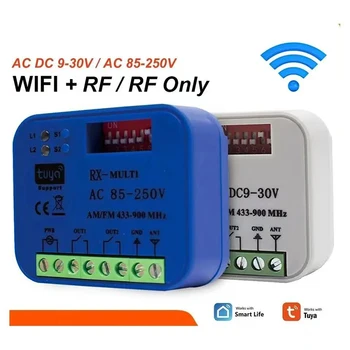 Universal RX Multi WIFI Garage Door Remote Control Receiver 2CH Controller Smart Switch 433 868 MHz Tuya Frequency 300-900MHz 1