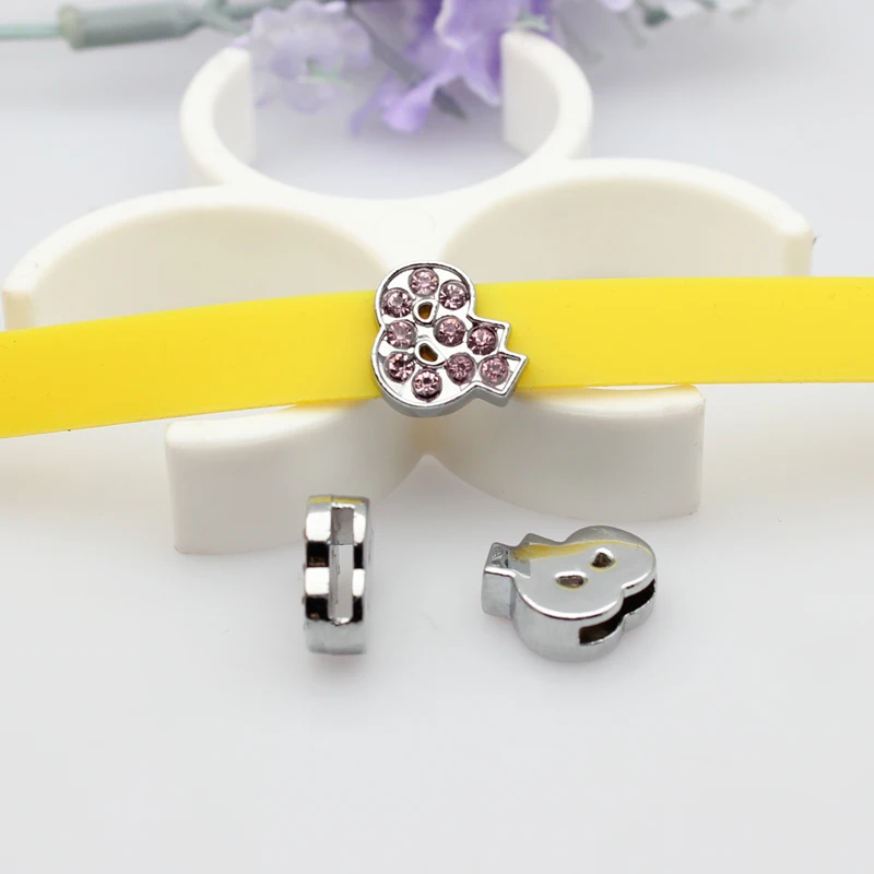 Elegant Pink Rhinestone Slide Letters