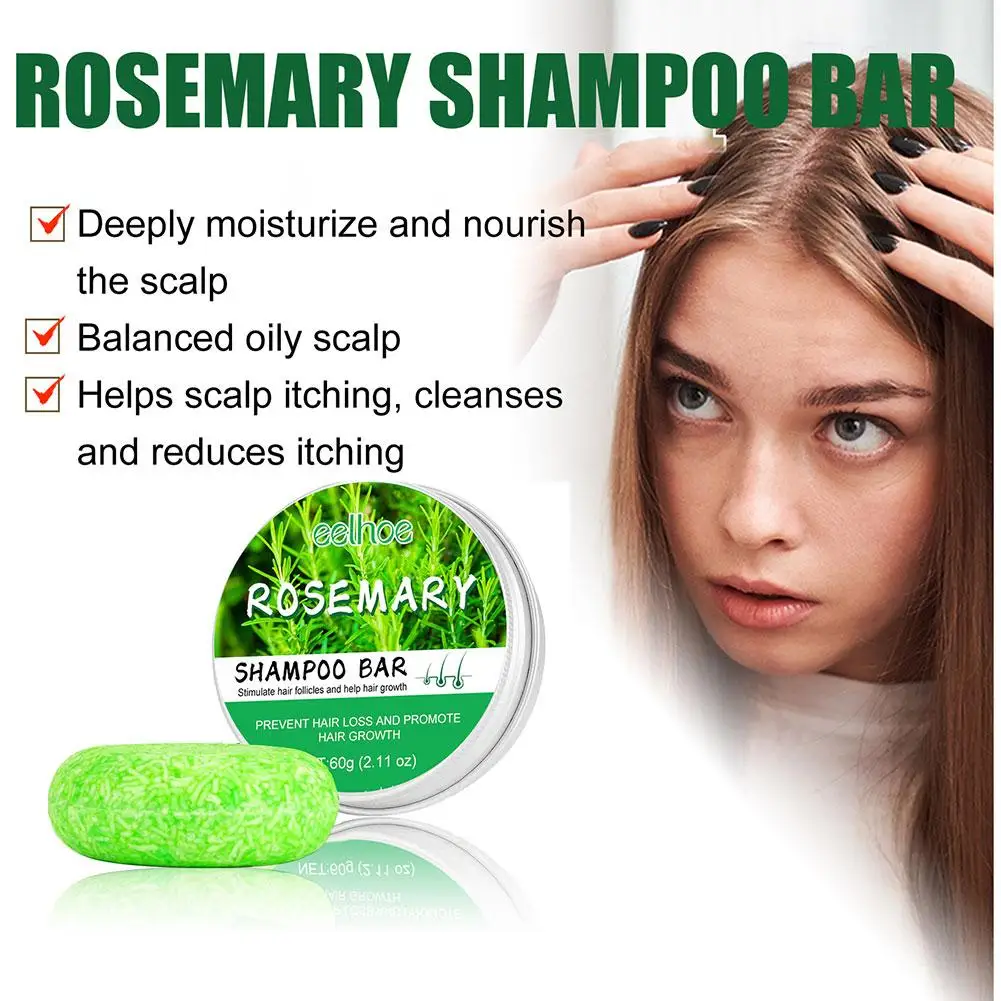 

Rosemary Hair Regrowth Shampoo Bar For Treated Hair Deep Cleansing Hair Treated Dry Damaged Hair Anti Hair Loss Shampoo Soa S5U3