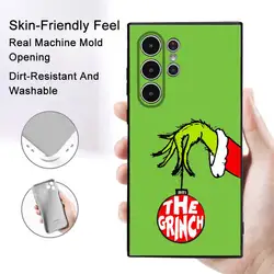 Festive Grinch - Inspired Frosted Soft Phone Case Cover - SamsungS25Plus (Z9)