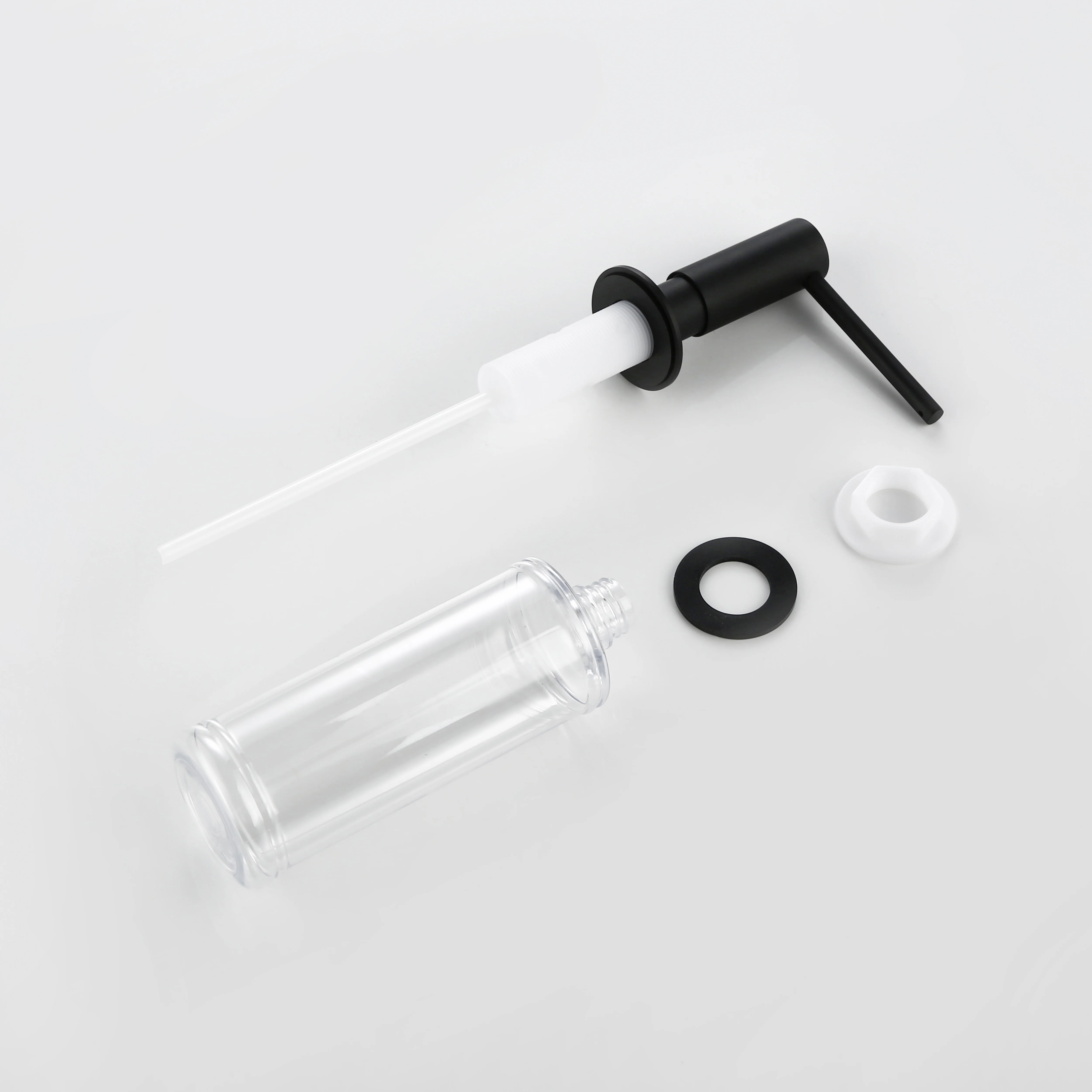 Gunmetal Liquid Soap Dispenser Plastic Bottle 360 Degree Swivel Head Kitchen Installed In Sink Convenient And Simple Soap Dispenser