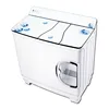420w Power Mini Washer Can Wash 9.0kg Clothes+180w Power 7kg Dehydration Twin Tub Top Washer Three Tub Glass Washing Machine 3