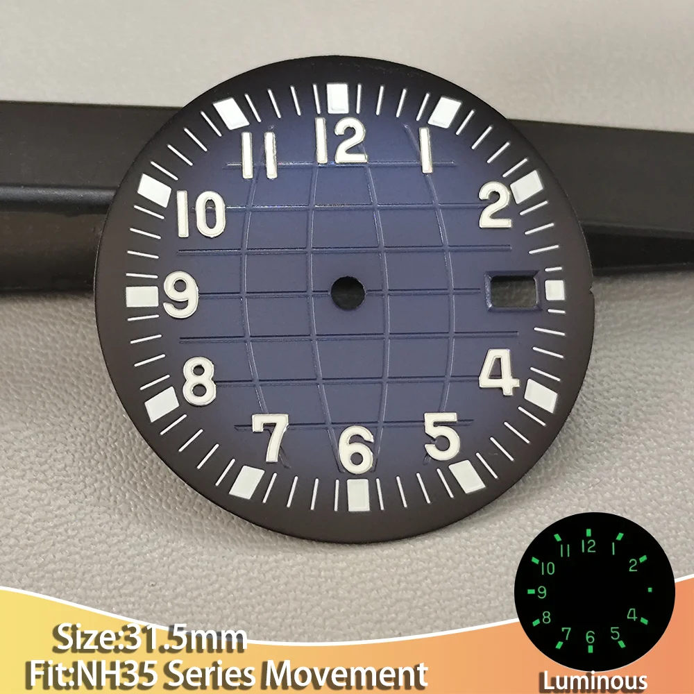 NH 35 31.5mm Dials Men's Watch Suitable for NH35 Series Movement Watches Luminous Function New Multi-color Dials Accessories