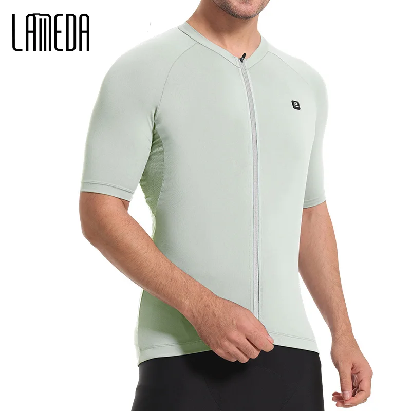 LAMEDA Cycling Jersey Man Breathable Bicycle Biking Clothing Solid with Pockets Men's Cycling Top Shirt MTB Bike Riding Clothes 2