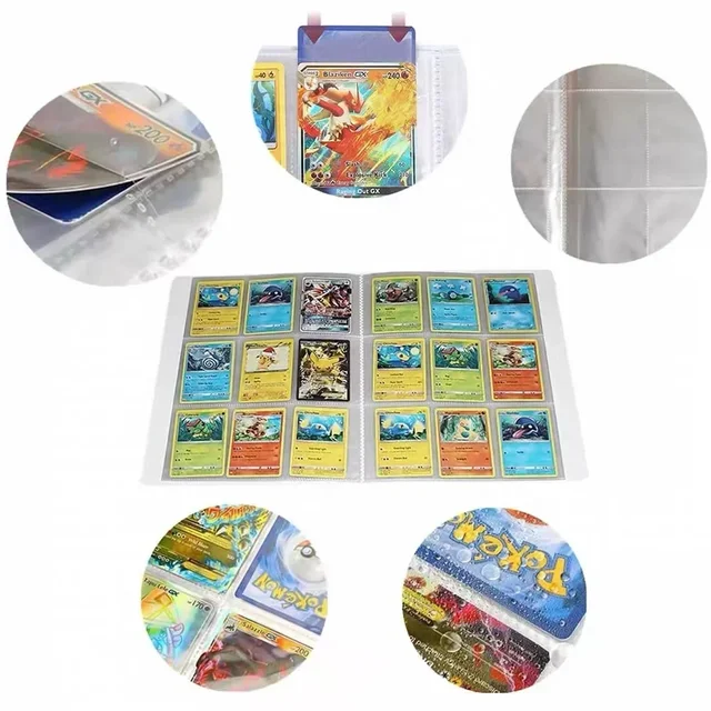 2024 Charizard Mewtwo Holder Binder Collections Folder Anime Card Protector Notebook for Pokemones Album 240/540Pcs Card Book 4