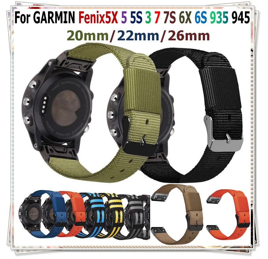 Smart Watch Band Straps Garmin Fenix 6 Watch Strap Garmin Fenix 6s Nylon Smart Aliexpress