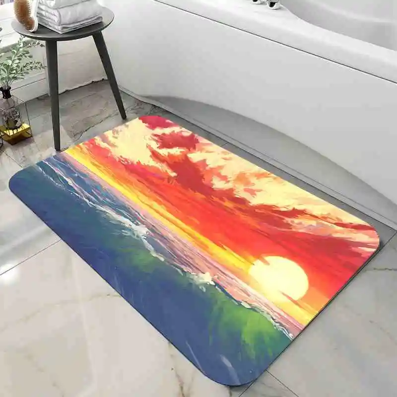 

Household foot mats, bathroom toilets, non slip carpets, bedroom door mats