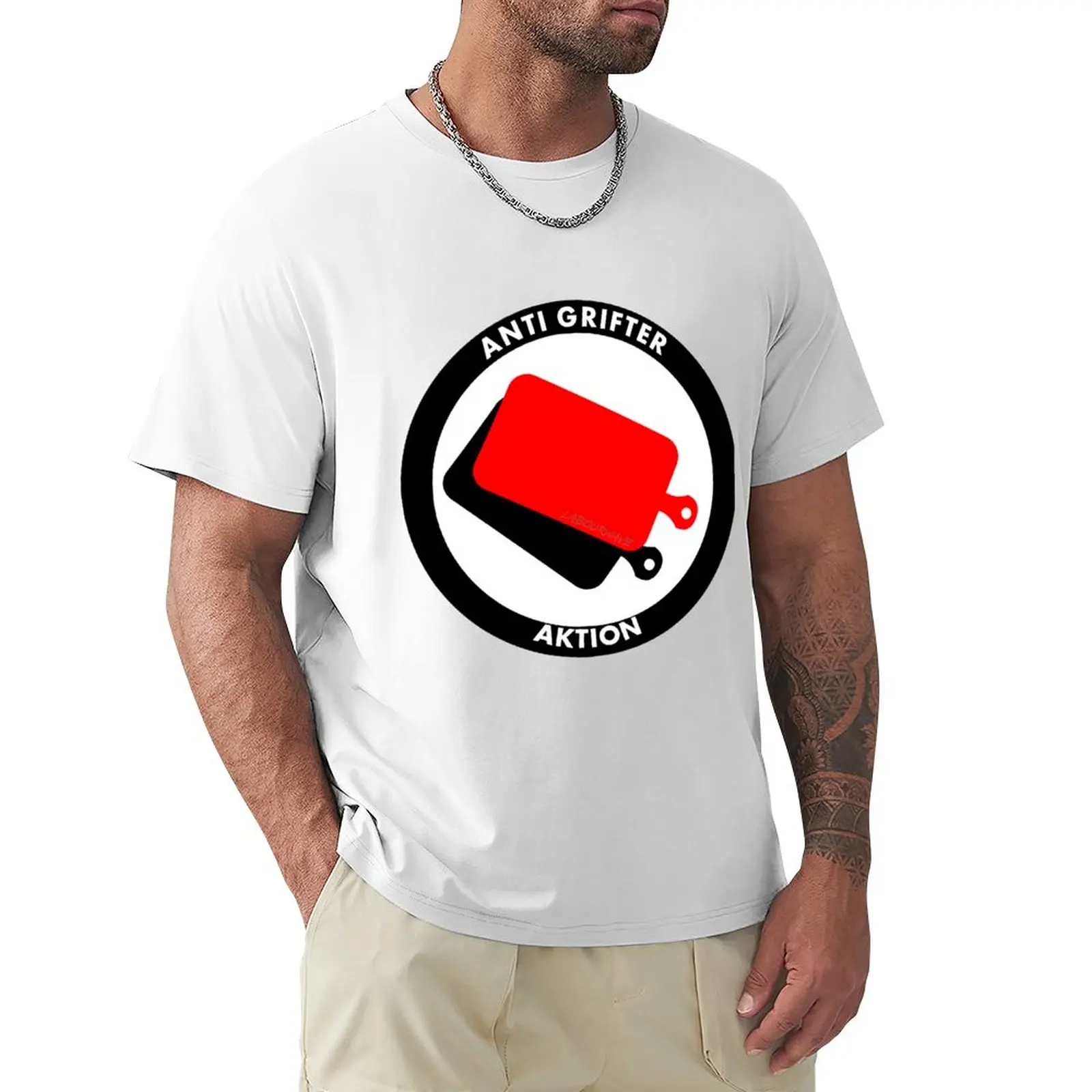 

Anti Grifter Action T-Shirt Blouse summer top sublime mens vintage t shirts