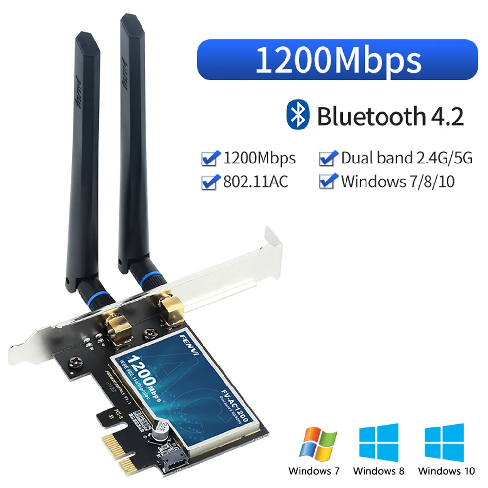 Adaptador Wi-Fi, Atualização de rede, PCI-E, Cartão