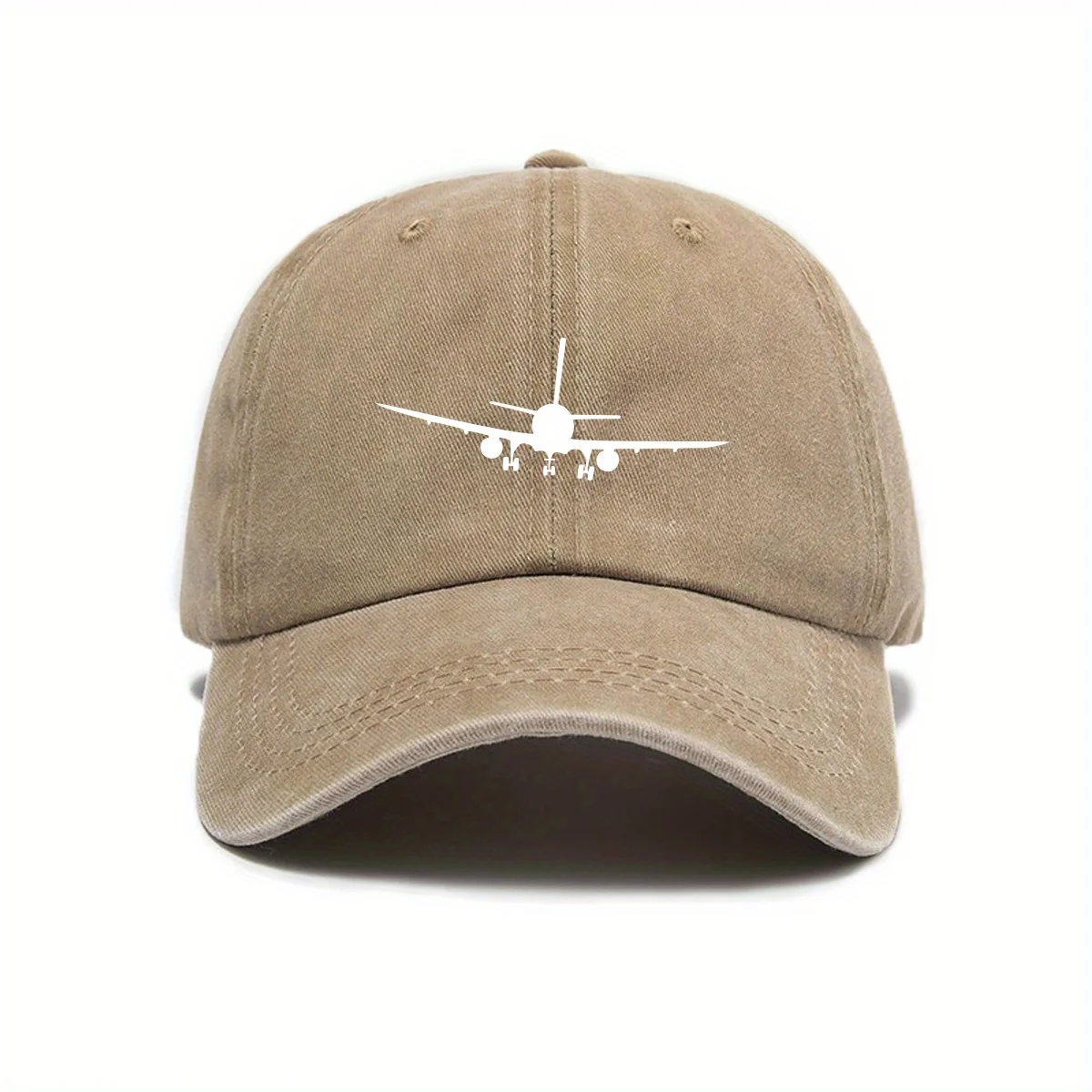 Baseballkappe mit Flugzeugdruck und schlichtem Design, Alltagsmode, Outdoor-Ausrüstung für Herren und Damen – Detail 8