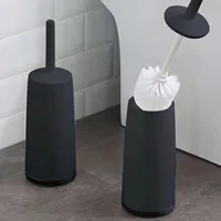 ชุดแปรงห้องน้ําด้ามจับยาวพิเศษหัวยืดหยุ่นไม่มีการออกแบบมุมตายที่มีประสิทธิภาพแปรงทําความสะอาดห้องน้ําอุปกรณ์ทําความสะอาด 4