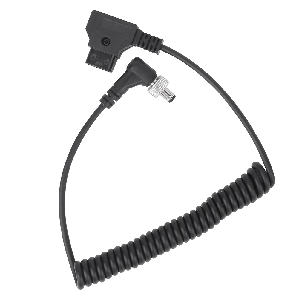D‑ TAP Plug to DC Port DC Monitor Supply Cable Plastic Black Spring Power Wire with Lock D‑ TAP to Power Cable