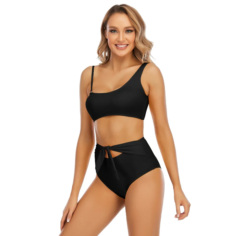 Women Push Up Swimsuit Two Piece Swimwear Bikinis Set Sexy Summer Plus Size Bathing Suit Beachwear Tankini Swimming SuitS~XL