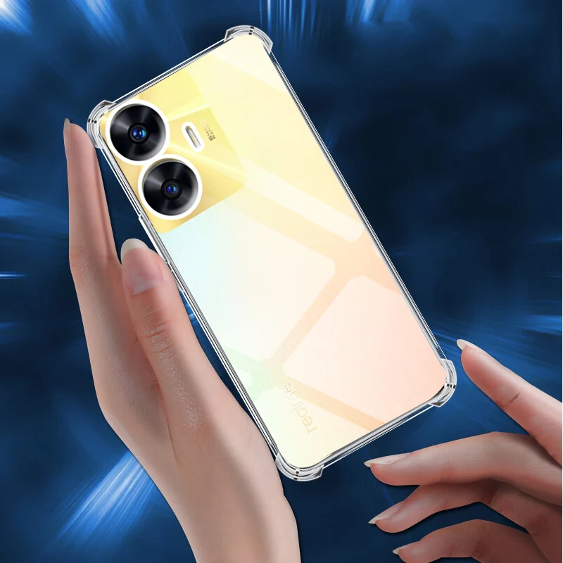 Shockproof Clear Soft Silicone Transparent Phone Case with Camera Protection