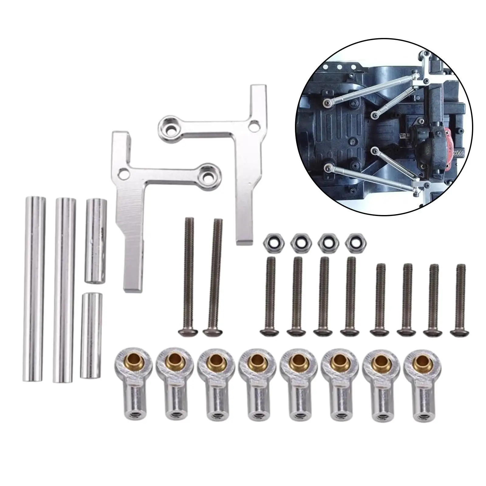 

1/10 RC Link Rod End Set обновленные детали для модели CC01 гусеничный багги