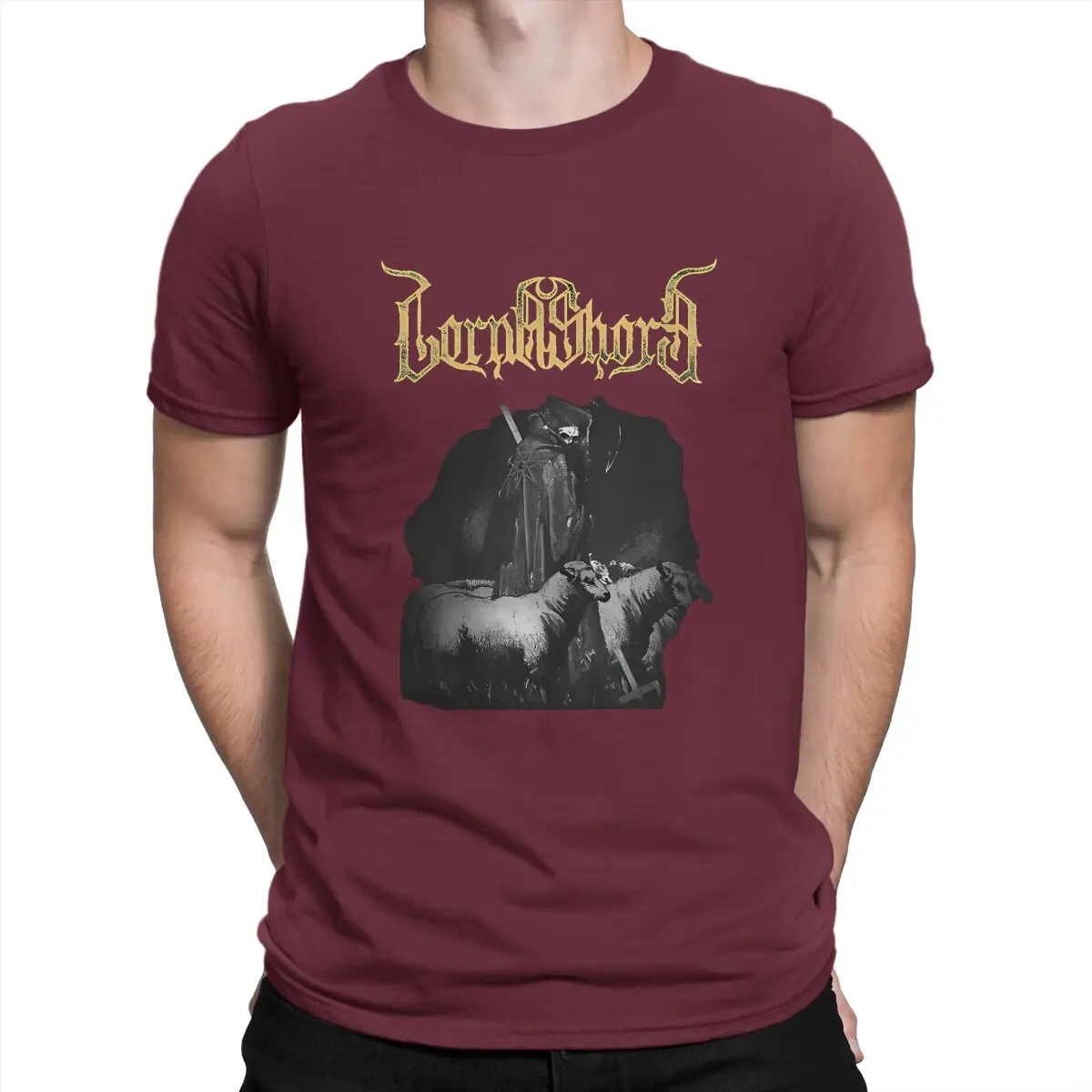 thumbnail image 1 of Camiseta creativa de Lorna Shore para hombre, cuello redondo, algodón puro, personalizable, ideal como regalo de cumpleaños o ropa de calle., 1 of 7