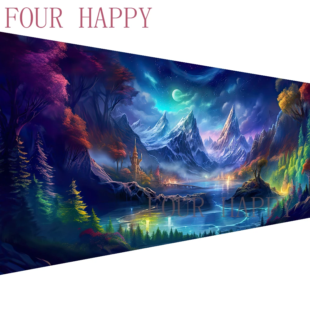 5D DIY Large Diamond Painting, Cross Stitch Trees, Colorful Flowers,  Landscape Wall Art, Full Round Drill, Embroidery Home Decor - AliExpress