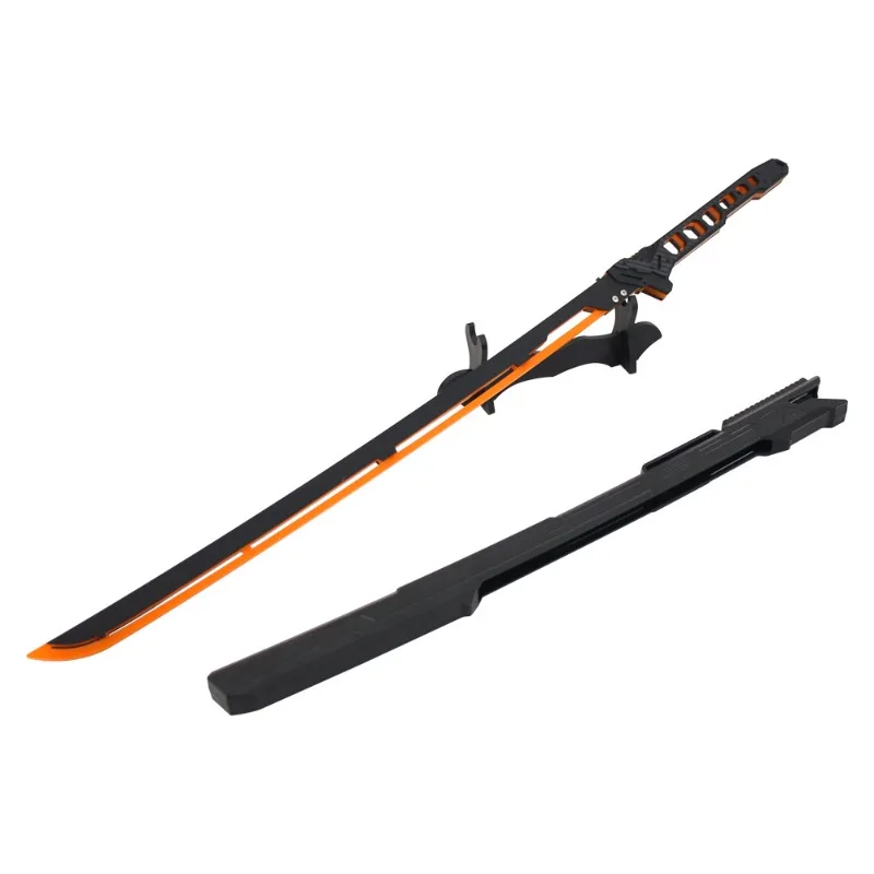 80cm Cyber 2077 Thermal Samurai Blade Model Hair Light Sword Cosplay Prop Function Wind Belt Sheath Blade Acrylic Birthday Gifts cosplay sword,cosplay prop,cosplay toy