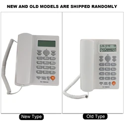 Enhanced Corded Landline Phone with Handsfree Calling and Advanced Features for Home, Hotel, or Office Use (WHITE)