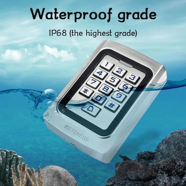 RETEKESS T-AC04 RFID Door Access Control System Garage Keypad IP68 Waterproof Metal Case With 2000 Users For Warehouse Home 2