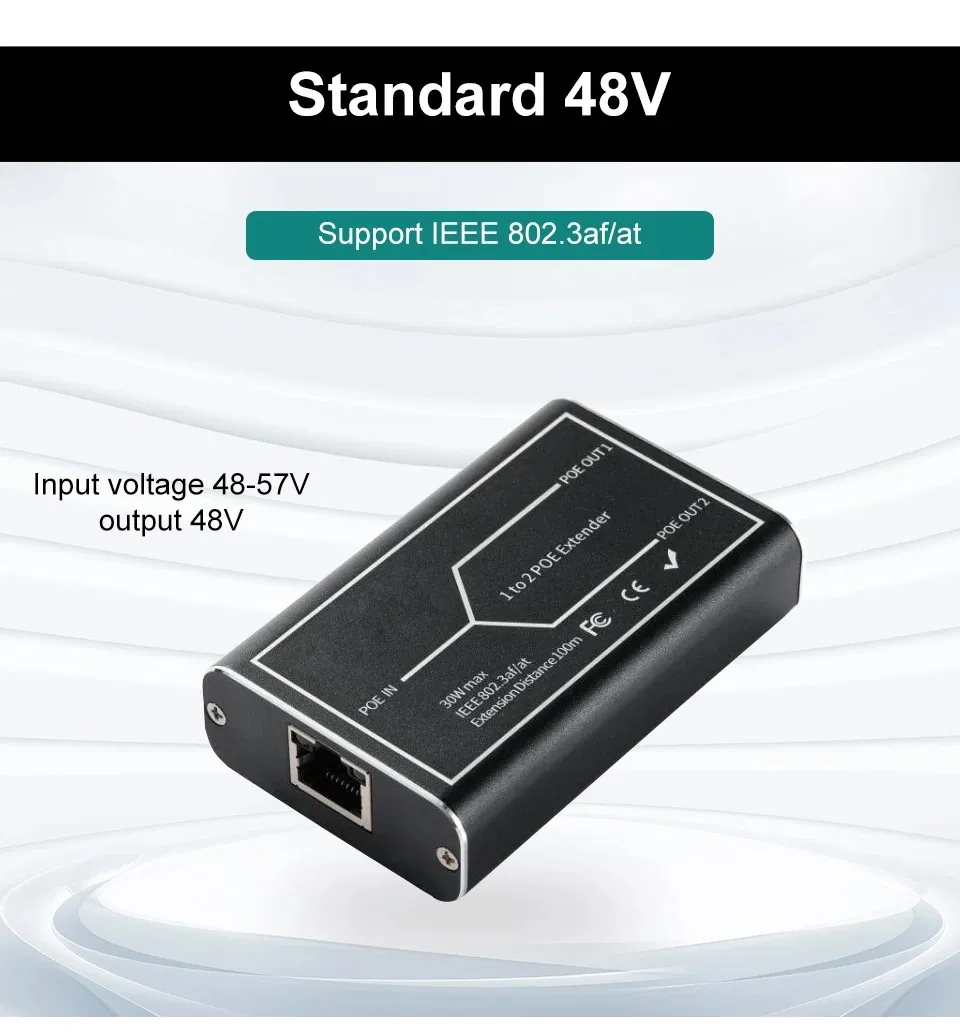 NVR IP ī޶ POE Ȯ, POE  100  Ȯ, 1-2 Ʈ, IEEE 802.3af/at ǥ 48V, 10 Mbps, 100 Mbps, 1000Mbps