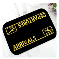 Airplane Departure Arrival Entrance Doormat Modern Anti-slip Bedroom Living Room Area Rug Balcony Bathroom Floor Mats Home Decor 2