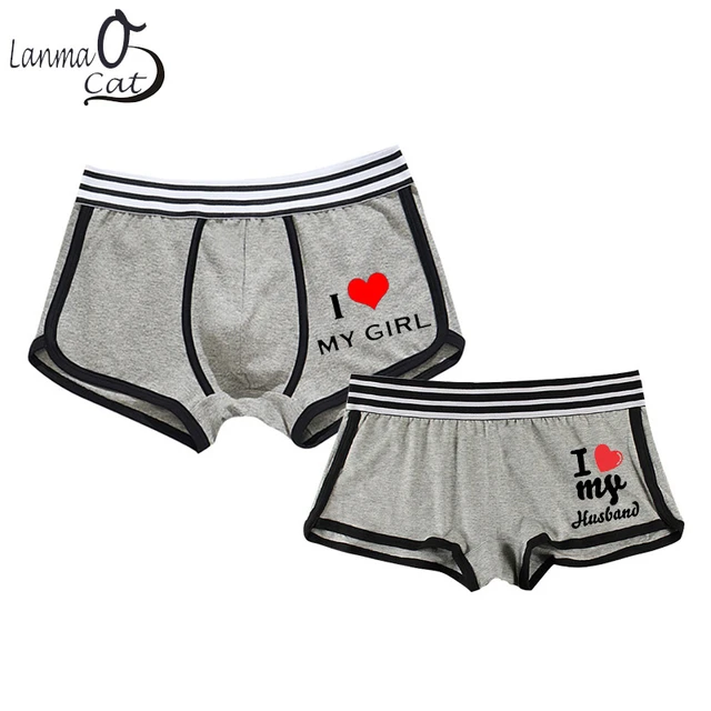 Couple Underwear Women Lingerie Men Boxers Panties New Year Kawaii Sexy  Lingerie Boy Girls Cotton Christmas Lovers Underpants - Panties - AliExpress