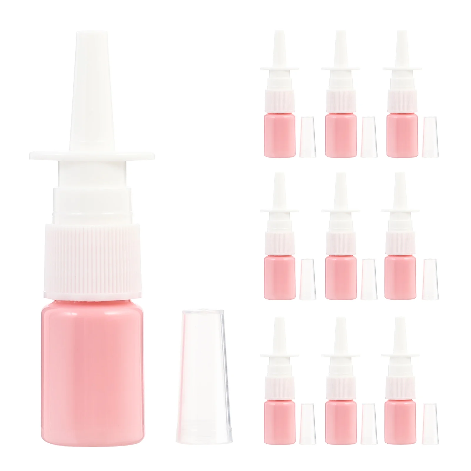 

1 Set 50Pcs 5ml Travel Bottles PET Nasal Spray Bottles Portable Empty Bottles