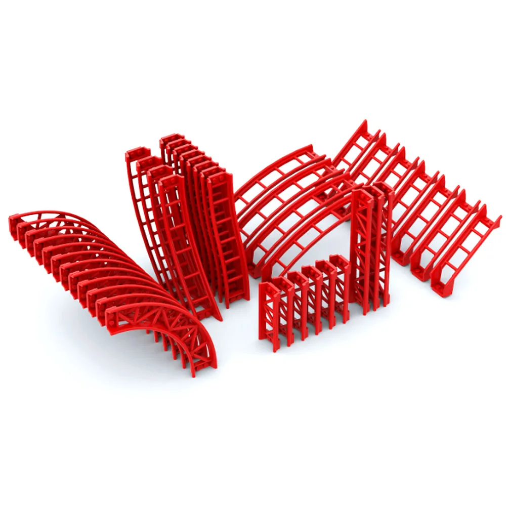 10PCS Small Particle Technical Building Block Parts 26060 Accessories Roller Coaster Tracks Rail 34738 26559 25059 25061