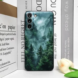 Vintage Green Forest Landscape Pattern Phone Case - Soft Protective Cover - Motorola Edge S30 (M - C1722T1)