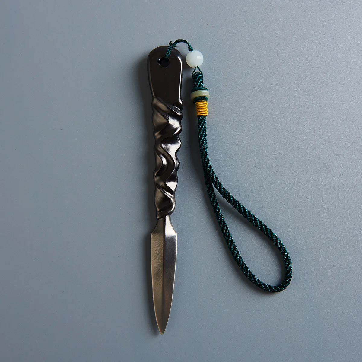 Pu 'er Tea Knife Basalt Iron Tea Knife Handmade Dark Cone Pig Iron Alloy Needle Set Accessories