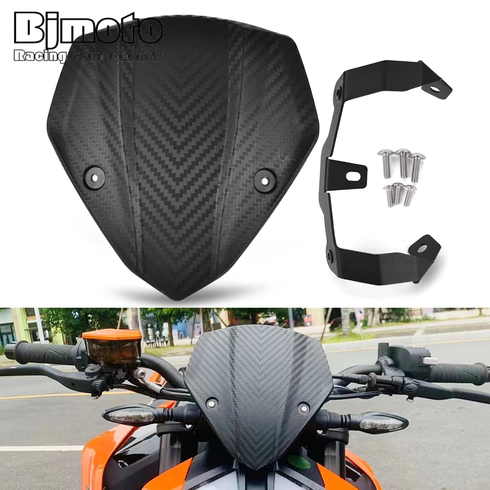 

For K-TM 790 890 Duke 790Duke 890Duke 2018 2019 2020 2021 2022 2023 Motorcycle Front Windshield Windscreen Airflow Wind Deflecto