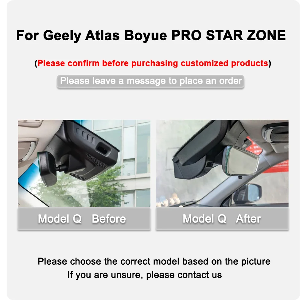 4K HD Plug and Play Wifi Car DVR Dash Cam For Geely Atlas PRO STAR ZONE -y Front And Rear Cam USB APP Control car dash cam