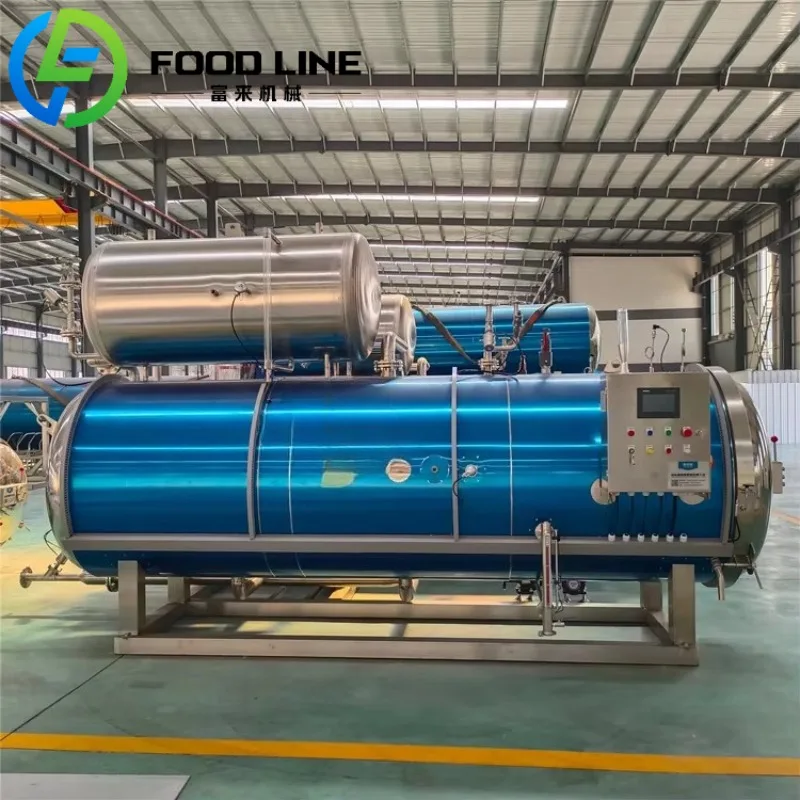 Sterilizzatore a pressione ad alta temperatura per storta di lavorazione termica industriale per la produzione alimentare - immagine 5