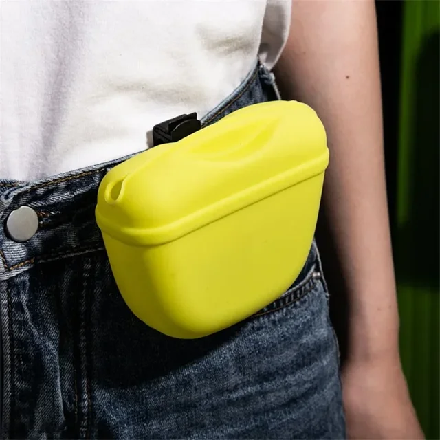Silicone Dog Treat Bag Pet Portable Dog Training Waist Bag Outdoor Feeder Puppy Snack Pouch Food Reward Storage Bag Pet Supplies 5