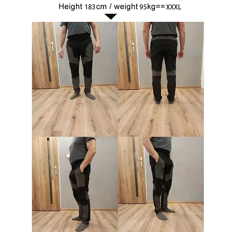 TRVLWEGO Men Summer Sports breathable Pants Hiking Trousers Camping Splash Prevention Quick Dry UV Resistant Elastic Thin 3