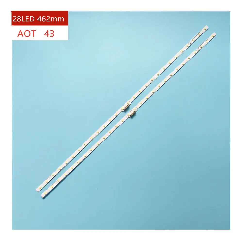 

Светодиодные ленты для подсветки телевизора Samsung UE43RU7405U, UE43RU7406U, UE43RU7409U, UE43RU7410S, комплект для HD телевизоров с диагональю 43 дюйма, линейки светодиодных лент