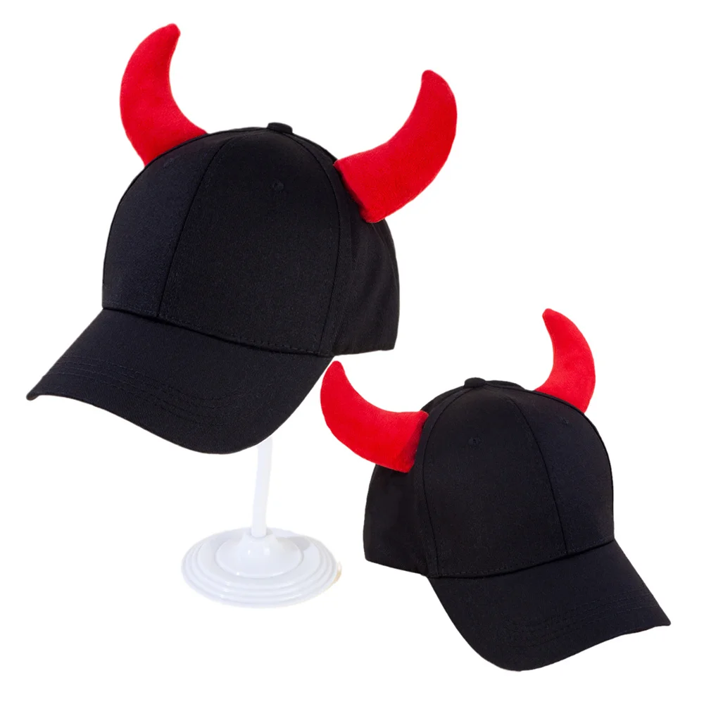 Youth Creative Red Bull Demon Longhorn Berretti Da Baseball Unisex Per Uomo Donna Outdoor Cool Versatile Servizio Fotografico Strani Cappelli Bq248