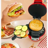 Burger Machine - Home small breakfast machine. Multi-function light food maker. For bread sandwiches toaster oven 1