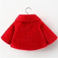 New Winter Jacket For Baby Girl Clothes Fashion Christmas Princess Cloak Autumn Warm Faux Fur Girls Coat 1-4 Years Kids Clothes 4
