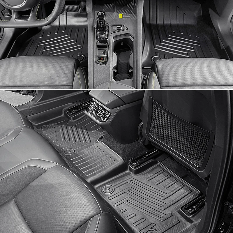 TPE Car Floor Mats Trunk Pad 3D Cargo Liner Backrest Mats For Leapmotor T03 EV