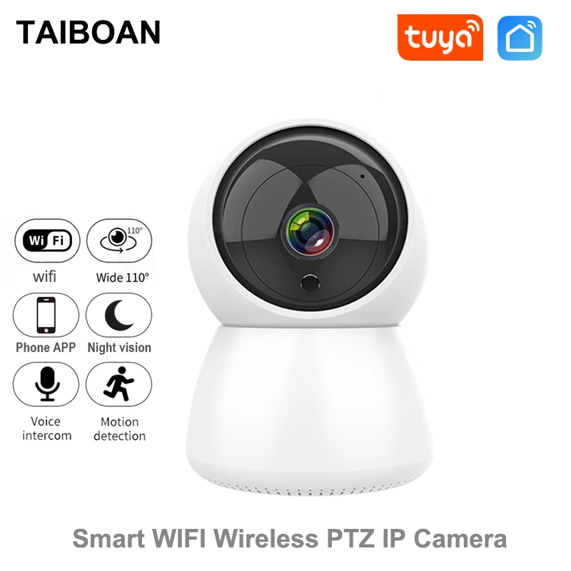 

TAIBOAN 1080P HD WiFi Tuya Indoor Camera Baby Monitor Surveillance Night Vision IP Camera Home Security For Smart Life APP